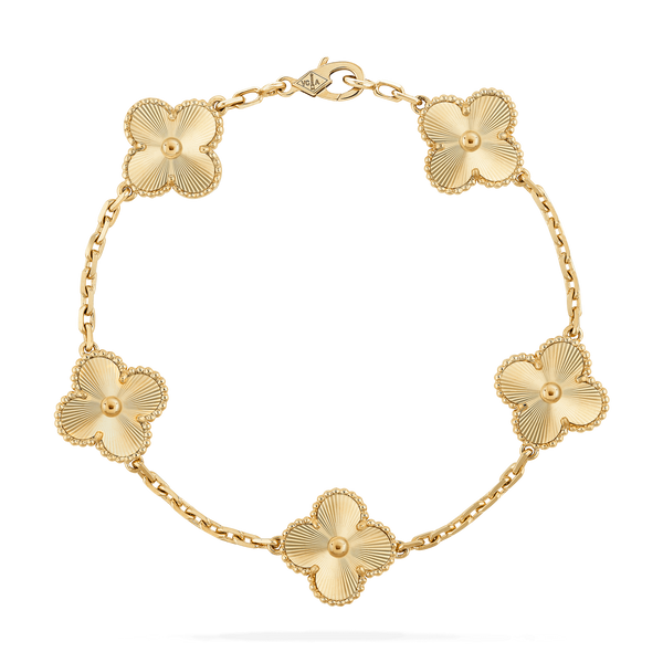 Vintage Alhambra Bracelet, 5 Charms