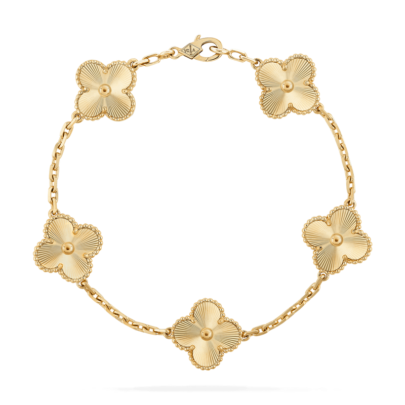 Vintage Alhambra Bracelet, 5 Charms