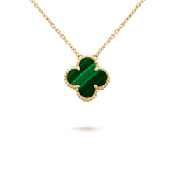 Vintage Alhambra Emerald Green Necklace