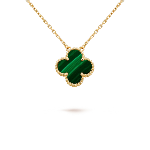 Vintage Alhambra Emerald Green Necklace