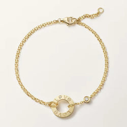 LOVE collection bracelet, on a chain, two diamonds