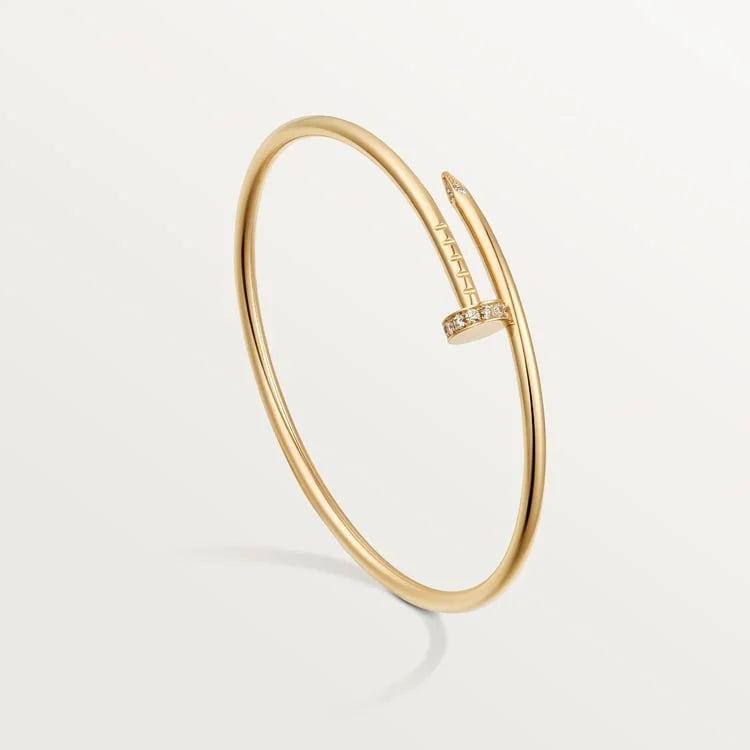Juste Un Clou Small Partially Paved Bracelet