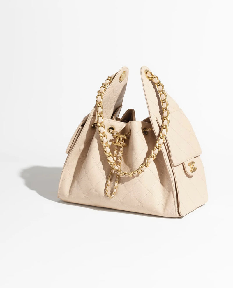 -Coco 25 Small Handbag Beige (TRENDY)
