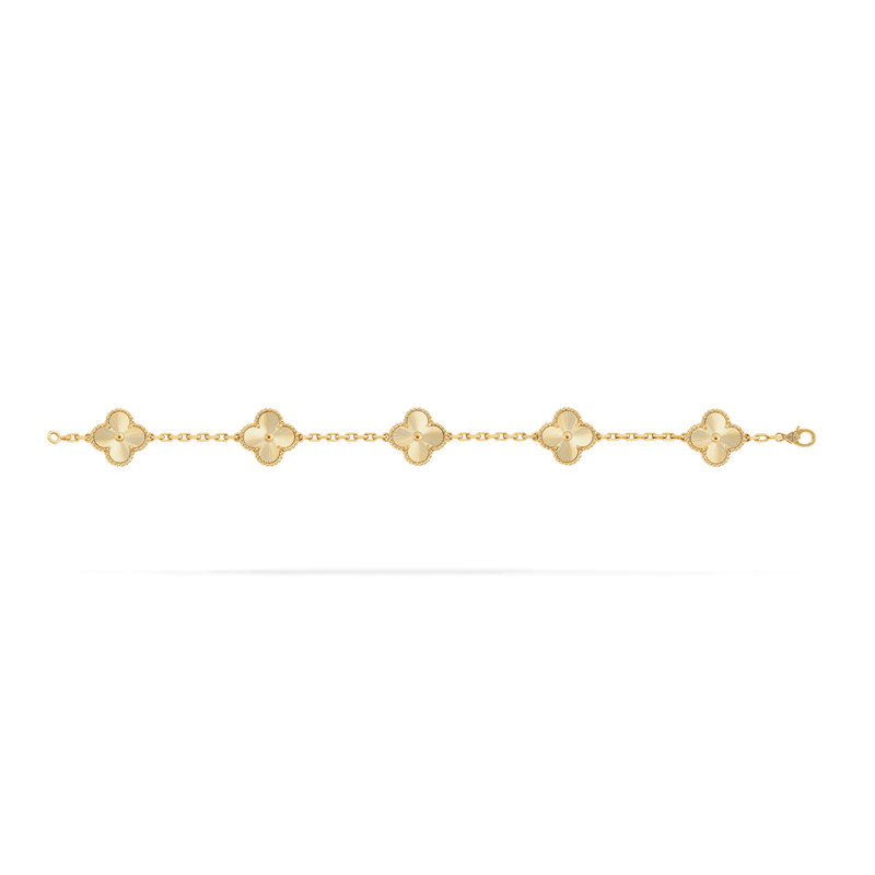 Vintage Alhambra Bracelet, 5 Charms