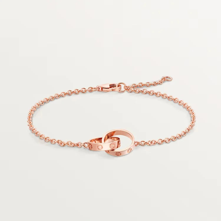 Bracelet from the LOVE collection, on a chain
