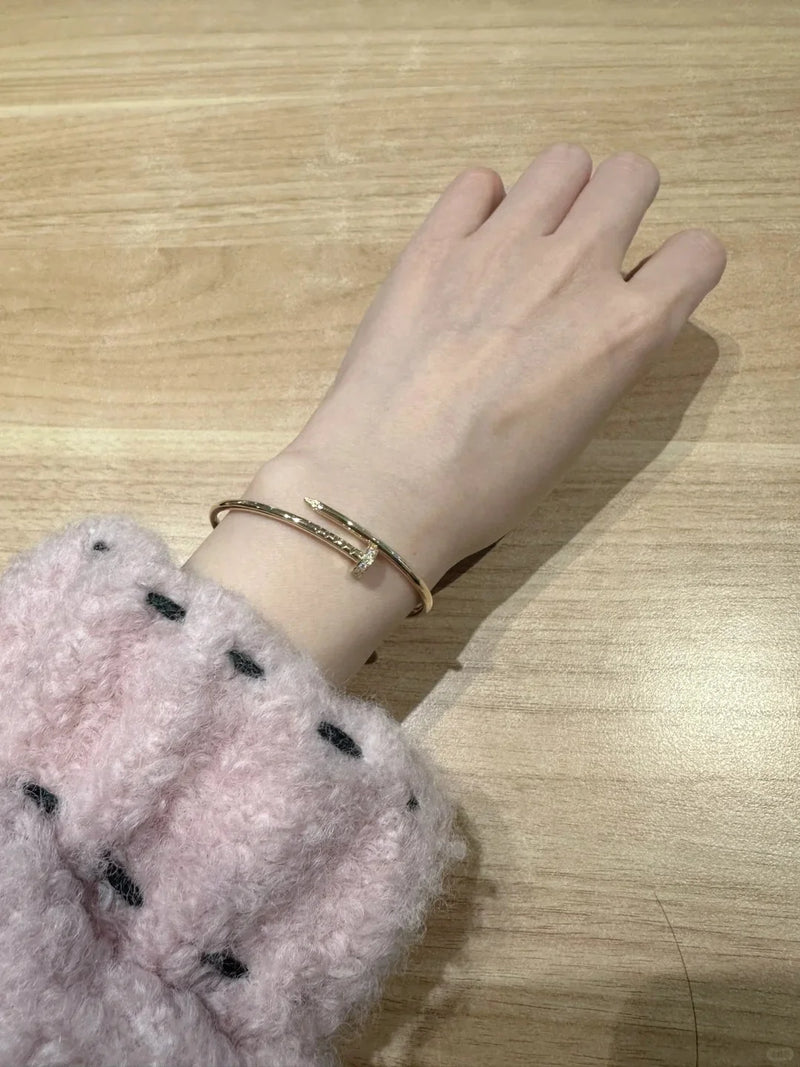 Juste Un Clou Small Partially Paved Bracelet