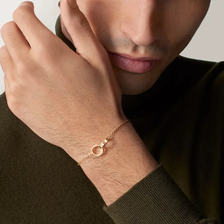 Bracelet from the LOVE collection, on a chain