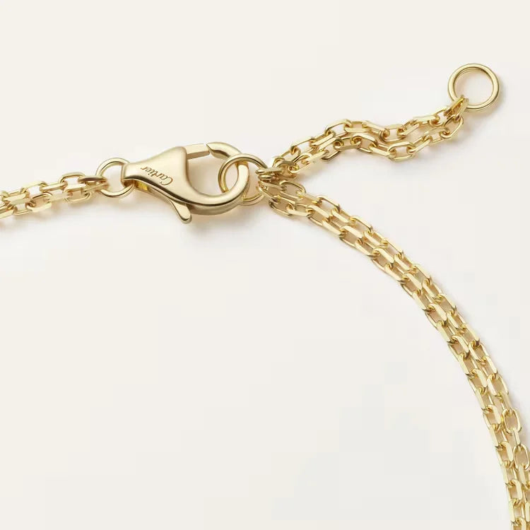 LOVE collection bracelet, on a chain, two diamonds