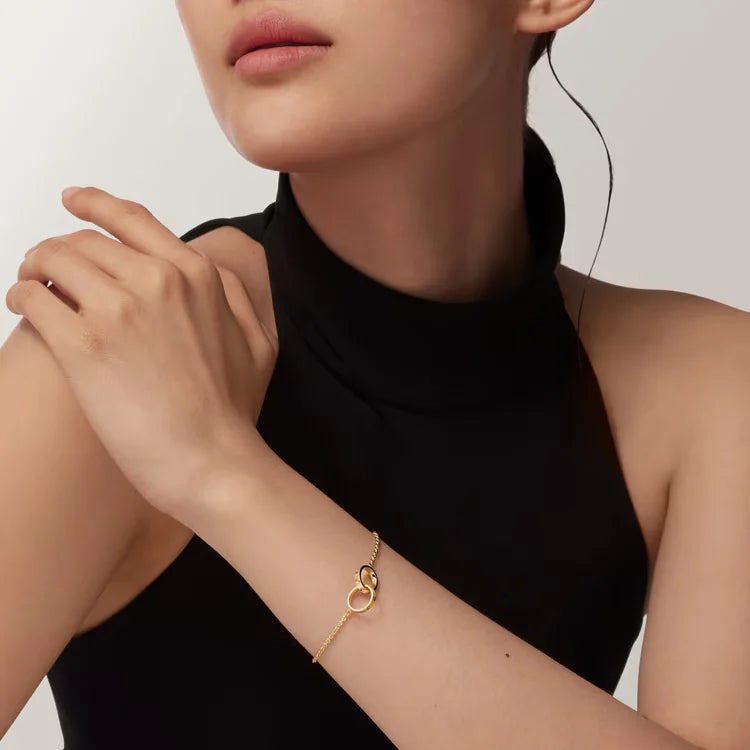Bracelet from the LOVE collection, on a chain