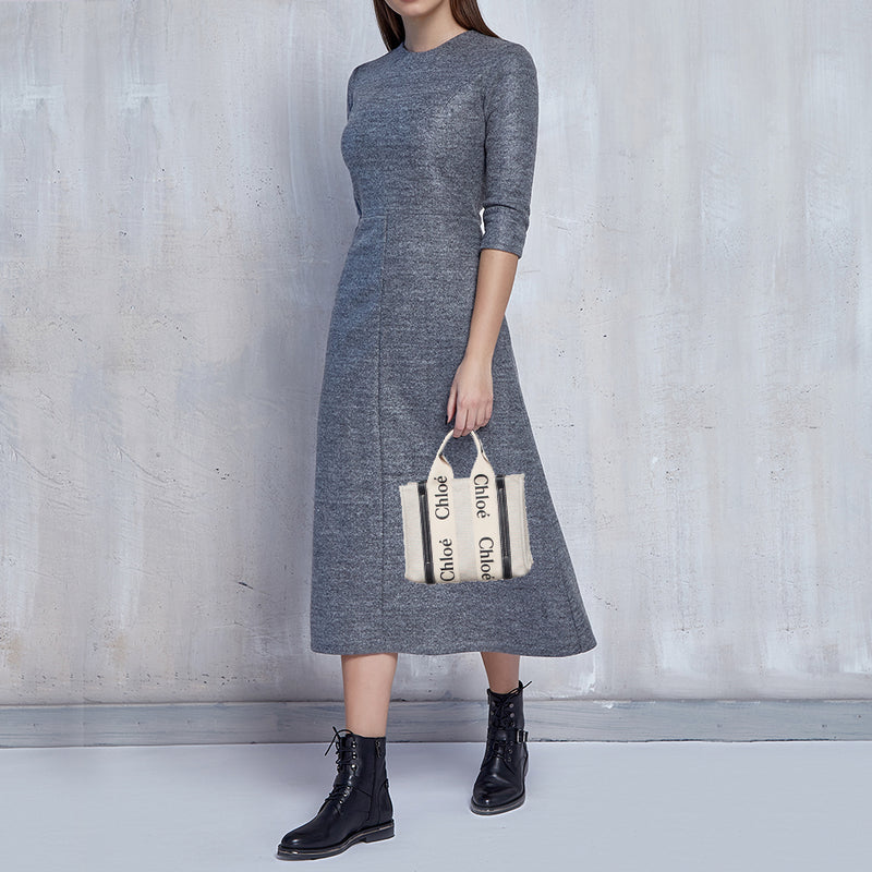 Woody Small Linen Tote